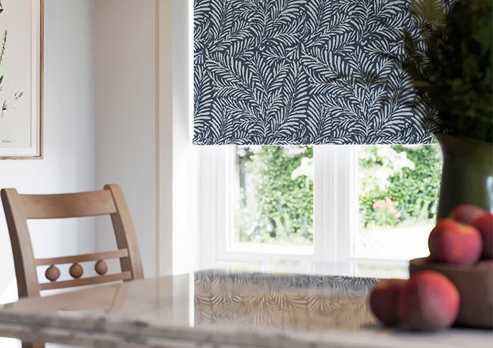Balmy Palms (Blackout), Pacific Blue - Roller Blind - Image 5